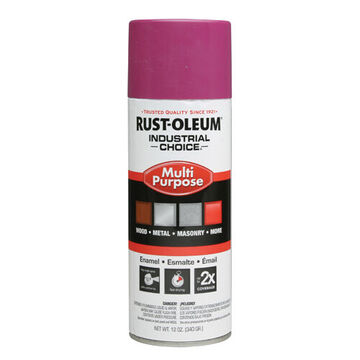 Spray Paint Multi Purpose, 12 Oz, Aerosol Can, Liquid, Purple, Gloss