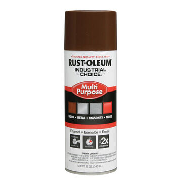 Multi Purpose Spray Paint, 12 oz, Aerosol Can, Liquid, Leather Brown, Gloss