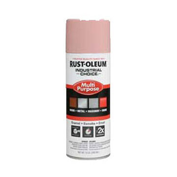 Multi Purpose Enamel Spray Paint, 12 oz, Aerosol Can, Liquid, Dusty Pink, Gloss