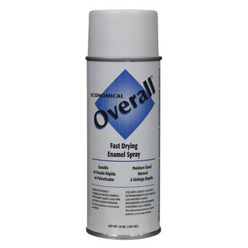 Economical Spray Paint, 10 oz, Aerosol Can, Liquid, White, Gloss, -37 to 537 deg C Boiling Point