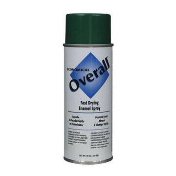 Economical Spray Paint, 10 oz, Aerosol Can, Liquid, Green, Gloss