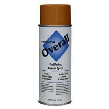Economical Spray Paint, 10 oz, Aerosol Can, Liquid, Orange, Gloss