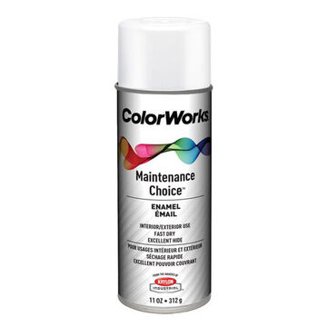 Multi Purpose Spray Paint, 454 g, Aerosol Can, Liquid, White, Gloss
