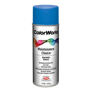 Multi Purpose Spray Paint, 454 g, Aerosol Can, Liquid, Safety Blue, Gloss