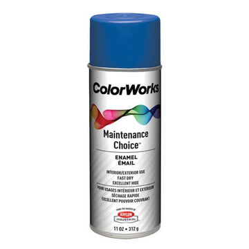 Multi Purpose Spray Paint, 454 g, Aerosol Can, Liquid, Royal Blue, Gloss