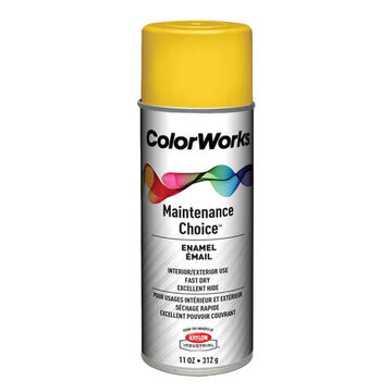 Multi Purpose Spray Paint, 454 g, Aerosol Can, Liquid, Safety Yellow, Gloss