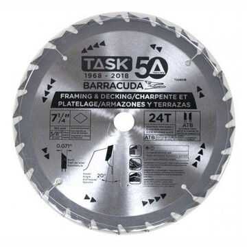 Saw Blade, 7-1/4in Dia, 24 TPI