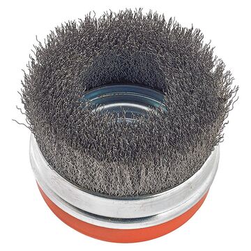 5in Crimped Cup Brush 5/8in-11 Steel