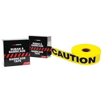 3 inch x 1000 feet WOD BRC-RNP Barricade Caution Flagging Tape High Visibility Bright Red for Workplace Safety Marking Boundaries & Hazardous Areas Non-Adhesive & Heavy-Duty 