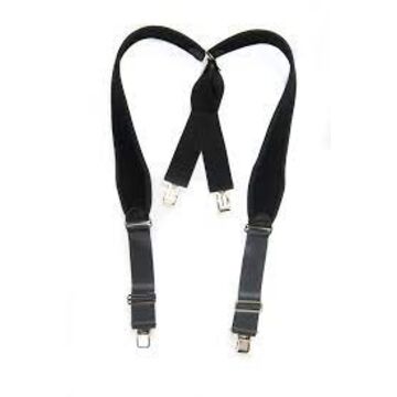 Ultra Comfort Suspenders 3in Black