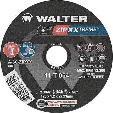 5x3/64 Zip Xxtreme Cutting Wheel Aluminum Oxide