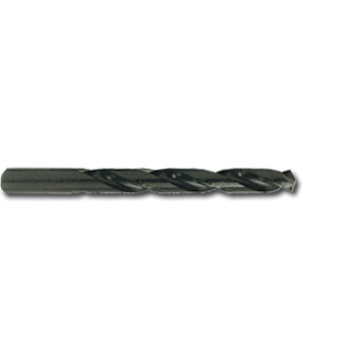 Hyper Short Jobber Drill, High Speed Steel, Black Oxide, #7 Size, 118 deg, 0.201 in dia x 3-5/8 in lg, 12/Pack