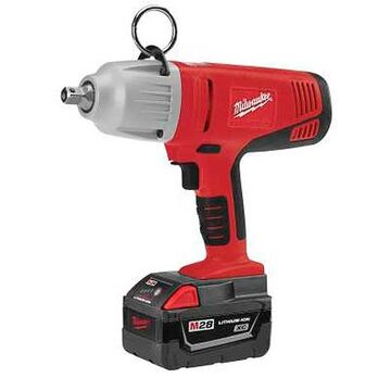 Cordless Impact Wrench, 1/2 In, Square, 325 Ft-lb, 12-1/8 In Lg
