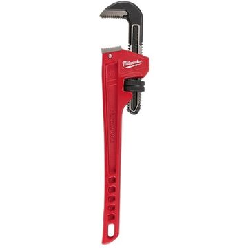 Pipe Adjustable Wrench, 18 In, 18 In, Steel
