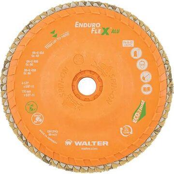 4-1/2in X 5/8in-11 Gr 60 Enduro Flex Flap Disc