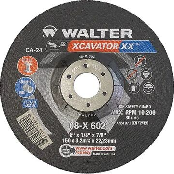 Xcavator Grinding Wheel 6in X 1/8in X 7/8in T27 Ceramic 