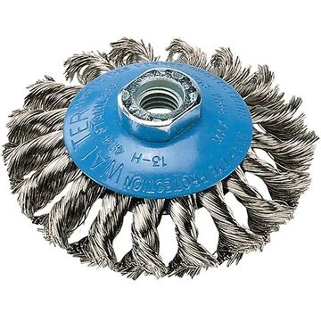 Cup Brush 4x5/8 Saucer Steel