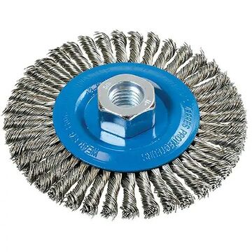 4-1/2 Knotted Wire Brush Aluminum/stainless Steel