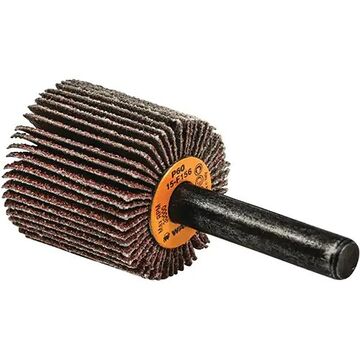 Flap Wheel, 1 in x 1 in x 1/4 in, 60 Grit, Aluminum Oxide, 30000 rpm