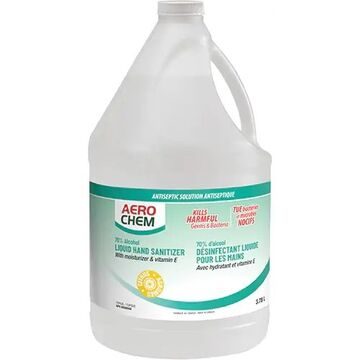 Désinfectant pour les mains gel Aerochem 70 pourcent alcool 3.78l sans parfum