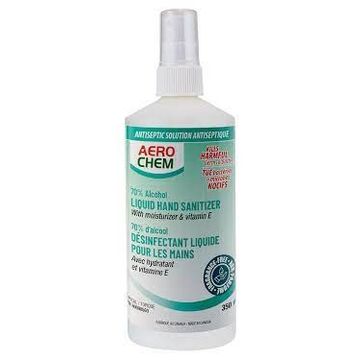 Aerochem Liquid Hand Sanitizer 70 Percent Alcohol 350ml Fragrance Free