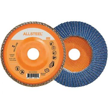 4-1/2inx7/8 Gr 40 Allsteel Flap Disc