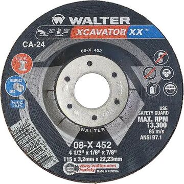 Xcavator Xx Grinding Wheel Ceramic 4-1/2in X 1/8in X 7/8in T27