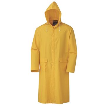 Rain Coat, 2XL, Yellow, PVC/Polyester