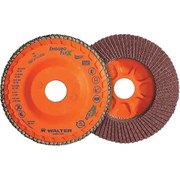 5inx7/8in Enduro Flex Stainless Flap Disc Gr 120