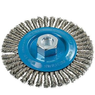 Walter 5x1/4x5/8 Knot-twisted Stringer Bead Wire Wheel