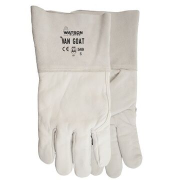 Van Goat Driver Gloves, White, Cutshield™ Lining