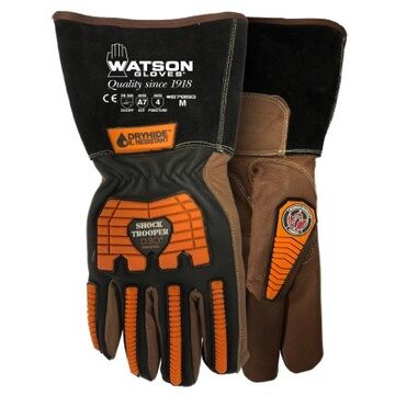 Gloves Shock Trooper, Black/brown, Cutshield™ Lining
