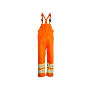 Bib Pant, Orange, Polyester/PU
