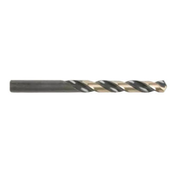 Regular Jobber Drill Bit, Black, Gold High Speed Steel, 17/32 In X 6-5/8 In, 135 Deg