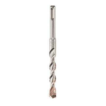 Rotary Hammer, 2-Cutter Drill Bit, Carbide, 1/2 in x 6 in