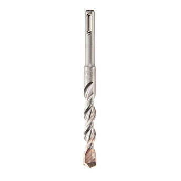 Drill Bit Rotary Hammer, 2-cutter, Carbide, 1/2 In X 6 In