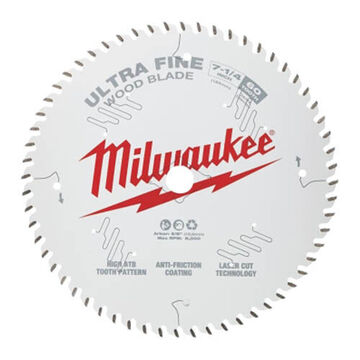 Blade Circular Saw, Carbide, 7-1/4 In, 60 Teeth