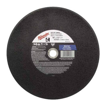 General Purpose, Type 1 Cut-Off Wheel, Aluminum Oxide, 4365 rpm, 20mm, 12 in x 1/8 in