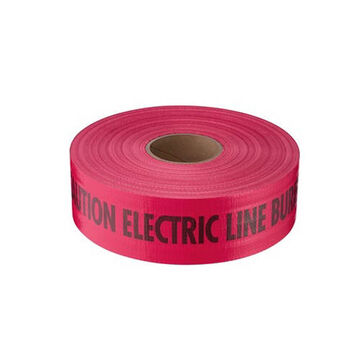 Tape General-purpose Barricade, Red/black, 3 In, 1000 Ft, 7 Mil