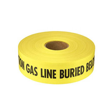 General-Purpose Barricade Tape, Yellow/Black, 3 in x 1000 ft x 7 mil