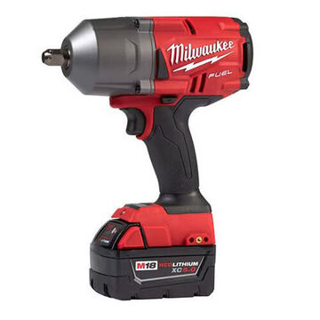 High Torque Impact Wrench, Lithium-Ion, Straight, Steel/Glass Filled Nylon/Rubber, 2400 rpm, 1/2 x 8.1 in, 750 ft-lb