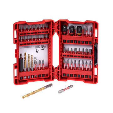 Impact Driver Bit Set, Alloy Steel Fastening Tool, 1/4 in