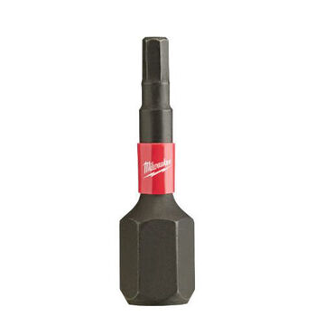 Impact Insert Bit, 7/64 in Point, 1 in, Hex, Custom Alloy 76 Steel