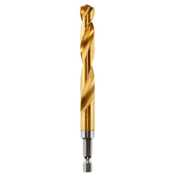 Impact Drill Bit, High Speed Steel, 27/64 in x 4-7/8 in