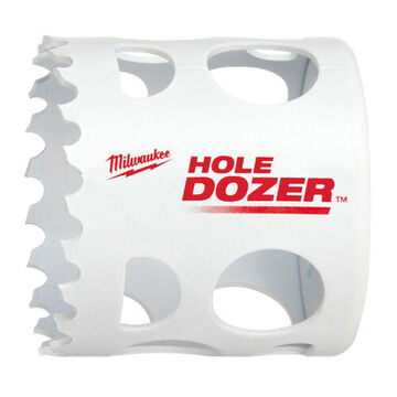 Hole Saw Durable, Carbon Steel, White, 2-1/8 In, 25/pack