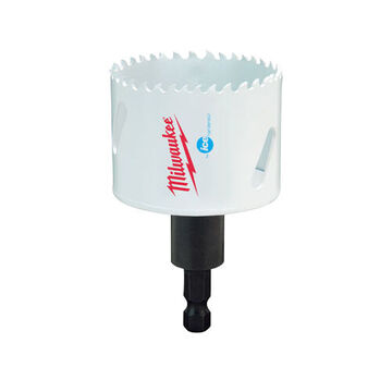 Hole Saw Durable, Carbon Steel, White, 1-1/2 In, With Arbor