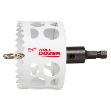 Hole Saw Durable, Carbon Steel, White, 2-1/2 In X 5 In