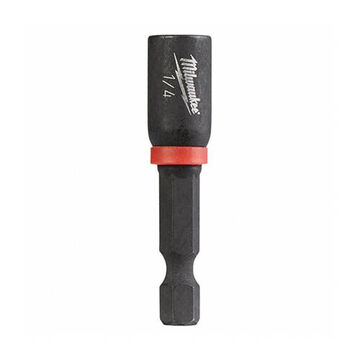 Magnetic Nut Driver, 1-7/8 in x 1/4 in, Black Phosphate