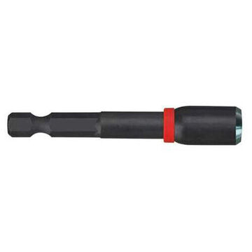 Magnetic Nut Driver, 2-9/16 in x 1/4 in, Black Phosphate