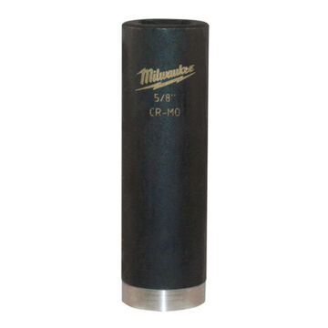 Socket Deep Length Impact, Black Oxide Alloy Steel, Square, 1/2 In X 3 In, 6 Point